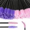 KANOSON 200 Pezzi Scovolini Mascara Applicatore Mascara Monouso, Regolabile Applicatore per Ciglia Cosmetico, Pennello Mascara Spazzola Ciglia per Sopracciglia per Extension Ciglia (Rosa + Viola)
