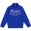 Champion Legacy Graphic Shop B (306840) -Ultra-Light Soft Compact Powerblend Fleece Full-Zip Felpa, Blu Profondo (BAI), 7-8 Anni Bambino