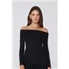 Tezenis Maglia Manica Lunga Viscosa Spalle Scoperte Donna Nero