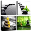 Artscope Stampe e Quadri su Tela 4 pz. Pietra in Stile Giapponese Immagine Fotografia Murale Tela Wall Art Bel Regalo per Home Decor Ristorante Cucina Regalo di Anniversario Compleanno 30x30CM