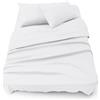Blumtal BLOMAT Set Lenzuola Una Piazza e Mezza 3pz - Lenzuoli 155x220cm + 155x220cm + 2x Federa Cuscino 50x80cm - Bianco, Certificato OEKO-TEX