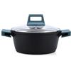 Quid Comfort Casseruola in alluminio pressofuso 20 cm - 2,2 l alluminio adatto vetroceramica adatto induzione 2 strati antiaderenti