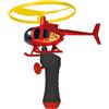 GÜNTHER FLUGSPIELE 1678 - Elicottero Fire Copter, Ø 12,5 cm Circa, Elicottero dei Vigili del Fuoco con Maniglia di Avvio rapido e avviamento a Strappo, Giocattolo dai 4 Anni in su