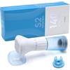 Aoyswuz Microneedling Derma Stamp S2 140 pin con serbatoio sierico, 0-3 mm, sistema di microinfusione regolabile per la pelle del viso, crescita dei capelli (senza serum)