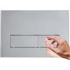Mendorio Placca di Comando WC, Compatibile con Geberit Sigma, UP300 e UP320, Piastra Doppio Scarico, Dimensioni 246×164 mm, Completa di Set di Leve di Scarico e Telaio di Montaggio (Cromato).