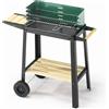 Ompagrill 50-25 Green/W - Barbecue a carbone