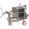 Enotecnica Pillan FC42 - Filtro per vino professionale da 20 cartoni 40x40 cm - Telaio e pompa in acciaio INOX