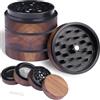 HOKHIM Legno Macinaspezie Polline Collezionista, Nero