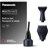 Panasonic ER-CDT1-A301 MULTISHAPE [Sistema Modulare per la Cura della Persona] Set di Accessori per Rasatura/Taglio Capelli, Regolabarba e Sopracciglia, Rasoio per Dettagli, Nero