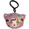 Fyyvalur Peluche gattino, simpatico peluche gatto, peluche kawaii, compagno per zaino, cartella, borsa, figura da collezione, regalo per bambini, bambine, amici, portachiavi portafortuna 10 cm