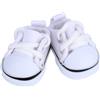 Mikovivi 2 Pezzi di Scarpe per Bambole, Mini Graziose Scarpe da Ginnastica Bianche alla Moda Accessori Carini per Vestiti e Display Bambole da 15 cm e 17 cm (Bambole non Incluse)