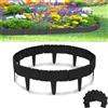 Hengrongshen Bordo per prato in plastica, 5 m, effetto pietra flessibile, 20 pezzi, in polipropilene, bordi per aiuole, bordi per prato, effetto pietra, palizzata per fiori, recinzione da giardino, decorazione per