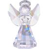 LONGWIN - Mini Angelo in Cristallo, Decorazione Natalizia in Vetro, Idea Regalo per Bambini