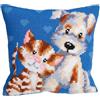 Collection D'Art Collezione d'Art 40 x 40 cm Kit Cuscino Amici Punto Croce
