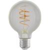Eglo LED E27 dimmerabile a 3 fasi, lampadina retrò da regolare con interruttore, 4 Watt, lampada vintage a globo e illuminante bianco caldo, 2200k, Edison G80, Ø 8 cm