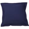Fresh Ideas - Copricuscini in Popeline su Misura; meravigliose Federa per i Cuscini da Letto, Cotone, Navy, European