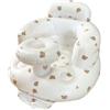 Little Bean Seggiolino gonfiabile per bambini da 4 a 24 mesi con pompa ad aria integrata, supporto per la schiena per bambini, sedia per sedersi, sedia per baby shower, sedile (Orso)
