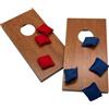 2x set da gioco da tavolo in legno per cornhole Set di tavole in legno per