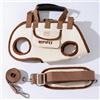 Easwisa Hipipet, Zaino trasportino per cani, borsa a tracolla portatile con guinzaglio, per cani di piccola taglia, 1,8-8,2 kg, beige (marrone, XL)