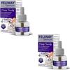 Ceva Feliway Optimum - Flacone di ricarica per 30 giorni, confezione doppia, 2 x 48 ml, può essere utile per ridurre lo stress nei gatti, adatto per ogni fase di levatura