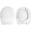 HYDRO HOME Copriwater Sedile Wc Disabili TD30 compatibile con Perla Dolomite, Arianna Globo, Ellisse Ideal Standard, Selnova Pozzi Ginori ed altri modelli, In Plastica Termoindurente,Colore Bianco MADE IN ITALY
