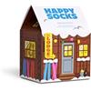 Happy Socks Set regalo de 2 calzini con stampa natalizia - calzini in cotone sostenibile per gli appassionati di sci