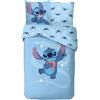 Arlis Parure da Letto Stitch per Bambini, Copripiumino Reversibile 140x200 cm, Federa 63x63 cm, 100% Cotone (Parure da Letto Lilo & Stitch, 140 x 200 Cm)