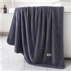 Lkw Ogechi Asciugamano da Bagno in Pile Corallo, Asciugamani Bagno Grandi 70x140 CM, Asciugamano Super Morbido Altamente Assorbente, Asciugamano da Bagno Lavabile ad Asciugatura Rapida (Grigio)