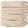 Polyte Asciugamano Bagno Microfibra Nido d'Ape Rapido 430 GSM 76,2x152,4 cm | Confezione da 4, oversize, senza pelucchi, asciugamano per il corpo, 85% poliestere/15% poliammide
