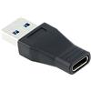 NFHK Adattatore dati USB-C USB 3.1 tipo C femmina a USB 3.0 A maschio per MacBook, tablet, telefono cellulare