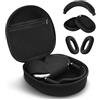 TUNYINSH 3 in 1 Cover e Borsa da Trasporto per Cuffie Apple Airpods Max, Protezione Anti-Graffio per Auricolare/Archetto/Copertura della Fronte, Accessorio per Apple Airpod Max (nero)