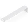 Alberts 805739 Misure-a Scelta in Diversi Colori di Tendenza-Mensola in Coppia o singolarmente-62 x 209 x 30 mm, Bianco