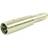 Plugger Adaptateur Jack femelle mono/XLR mâle 3b Noir