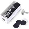Andibro Disco Abrasivo per Pedicure,100pz Dischi di Carta Vetrata di Ricambio da 25mm e Punta in Metallo per Lucidare le Unghie Rimozione dei Calli della Pelle Morta Lime per Piedi Elettriche 150Grit
