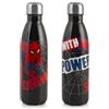 H&H, Bottiglia Termica Spiderman Black Marvel in Acciaio Inox 18/10-0,5 L, Mantiene le Bevande Calde per 12H e Fredde per 6H