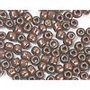 INNSPIRO Rocchetto di vetro rotondo lucido metallico marrone 2,3 mm. 10/0 500 gr.