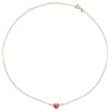 Breil, Collezione Candy, Collana Donna in Acciaio Effetto Specchio con Elemento Centrale a Forma di Cuore, Chiusura Regolabile a Moschettone, Collana con Cuore da 45 cm