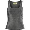 JJXX Jxsaga STR SL Reversible Glitter Top Jrs Canotta, Nero, M Donna