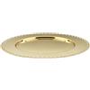 Alessi - Sottopiatto Tornitore matto - Oro - Acciaio inox 18, 10 - Designer Nika Zupanc