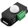 Heemol Movimento DC 12V 8A Sensore Infrarosso Interruttore Rilevatore di Movimento Automatico con Sensore di Movimento Nero
