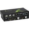 Techly IDATA KVM-HDMI2U Switch KVM 2x1 HDMI/USB IDATA KVM-HDMI2U