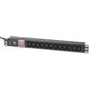 Techly I-CASE STRIP-12C Barra di alimentazione 19' 1U I-CASE STRIP-12C