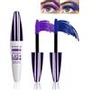 Lestpola 2 mascherine telescopiche blu viola 5D per sopracciglia, mascara a colori impermeabile, mascara a lunga durata, mascara per capelli voluminosi non stracci, trucco finto per cosplay, feste
