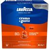 Lavazza 80 Capsule in alluminio Crema e Gusto Forte Lavazza compatibili Nespresso