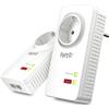 AVM FRITZ!Powerline 1220 Set Adattatori Rete Elettrica 1200 Mbit/s 2 Porte LAN Bianco