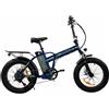 EMG Bomber One Bicicletta Elettrica Pieghevole 20" Blu Acciaio 6 Velocità 250W