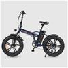 Smartway M1TR3SCB E-Bike Fat Pieghevole Blu 250W 50km Autonomia Ruote 20"