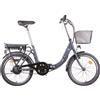Smartway F3D3SCG Bicicletta Elettrica Pieghevole 20 Pollici Grigio e-Bike 25km/h
