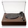 Lenco Giradischi LS-15WD Bluetooth Marrone Legno con 2 Altoparlanti 33/45 Giri