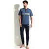 Legea Pigiama tre pezzi uomo Legea 100% cotone PG49602